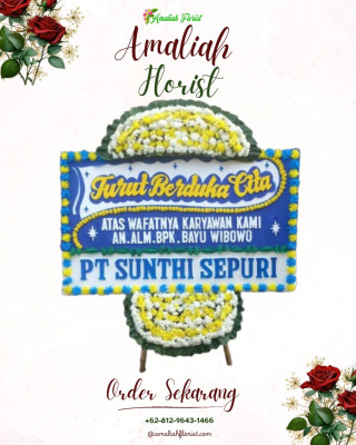 Papan Bunga Duka di Makmur